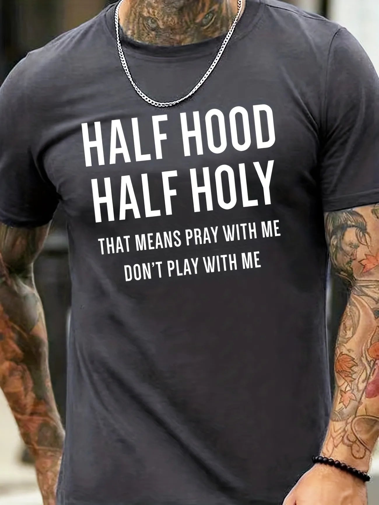 HALF HOOD HALF HOLY T-SHIRT