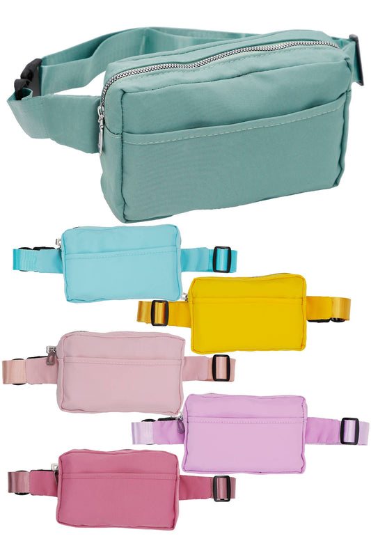 Minimal Matte Pastel Belt Bag Fanny Pack